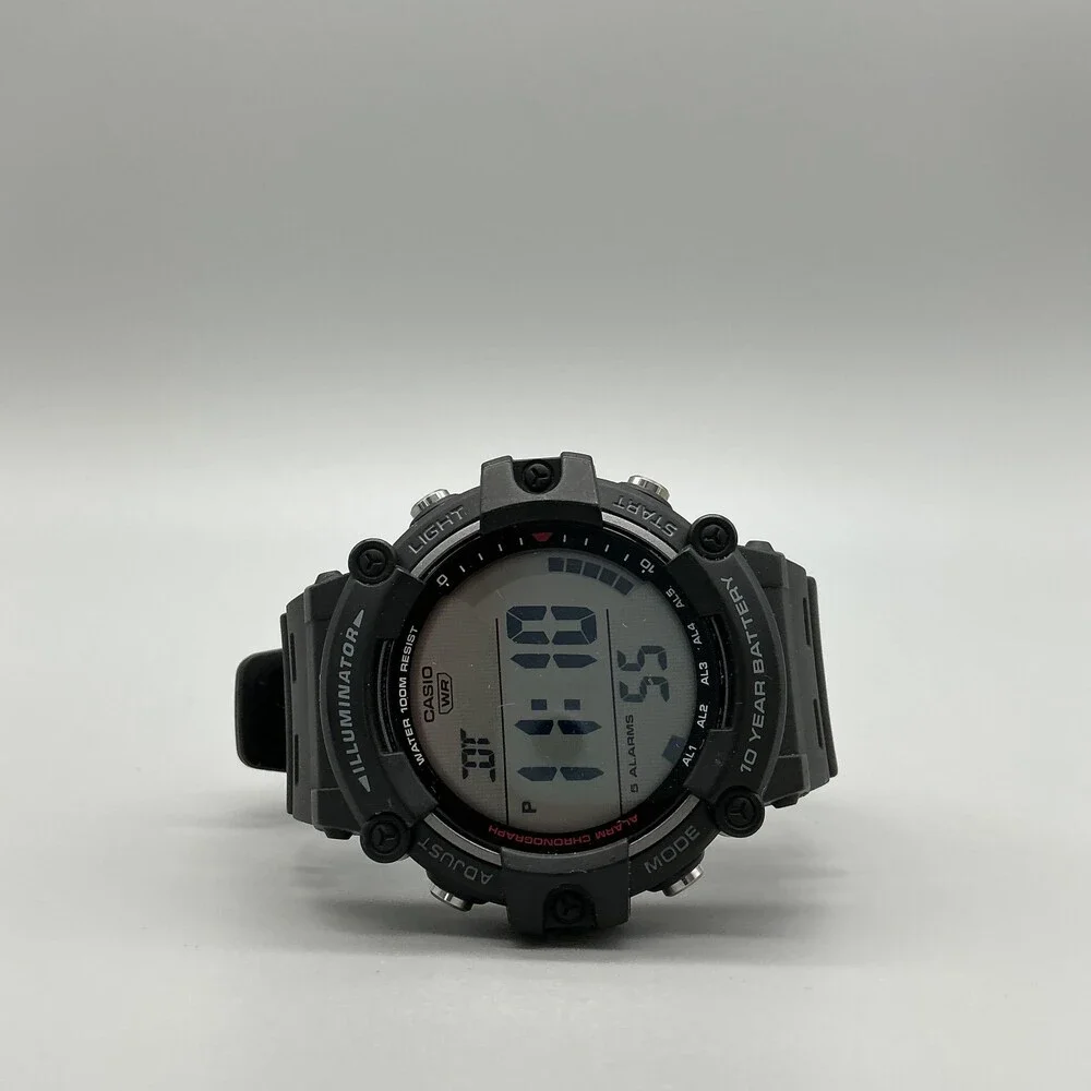 Casio 3502 AE-1500WH Mens Watch 51mm Gray Digital Black Backlight